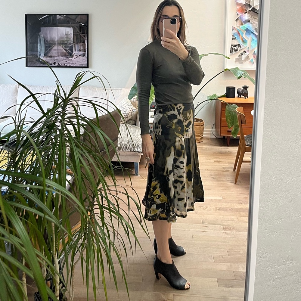 Comrags Camouflage Midi Skirt